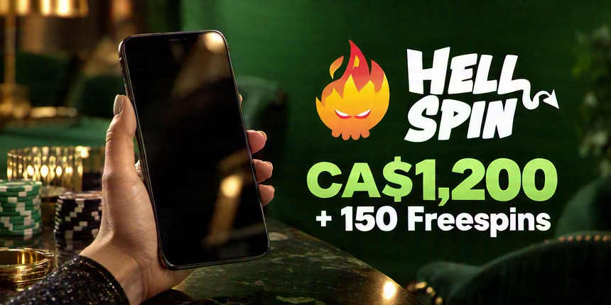 Mobile Casino Hell Spin CA$1,200 + 150 Freespins
